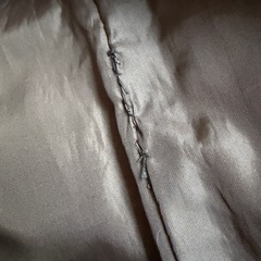 UNIQLO  オールド　ユニクロ　 プレミアムダウンジャケットカーキ色　ファー付き Lサイズの画像