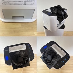 アイリスオーヤマ 衣類乾燥 除湿器 サーキュレーター 除湿能力 5L/日 AC100V 2021年製 KIJDC-L50-Wの画像