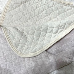 【あげます】フリース キルティング 敷きパッド ベージュ　冬用シングルの画像