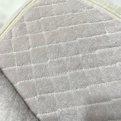 【あげます】フリース キルティング 敷きパッド ベージュ　冬用シングルの画像