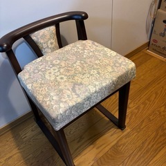 昭和レトロなドレッサー・鏡台　椅子のセット　古家具、古道具、アンティークの画像