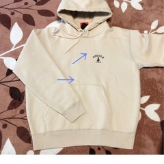 ココロブランド　パーカー　ベージュ　Lサイズの画像