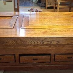 囲炉裏テーブル　アンティーク家具　【引き取り限定】の画像