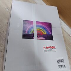 美品　未使用品　卓上レインボーネオンサイン　LED　Don Quljote　テーブルレットナイトライト装飾　ホルダーベース付きレインボーネオンサイン、レインボーLEDネオンライトの画像