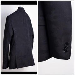 PLAG テットオム ブラック カモフラ　テーラードジャケット  の画像