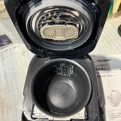象印 圧力IH炊飯ジャー（3合炊き） ブラックZOJIRUSHI 極め炊き NP-RZ05-BAの画像