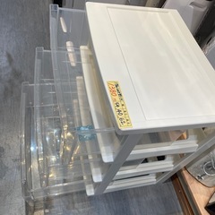 【プラケース】【衣類収納】【3段】クリーニング済み【管理番号1224】野の画像