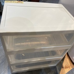 【プラケース】【衣類収納】【3段】クリーニング済み【管理番号1224】野の画像