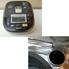 炊飯器 5.5合 2012年製 Panasonic スチームIHジャー炊飯器 SR-SX102 ホワイト パナソニック 札幌市 清田区 平岡の画像