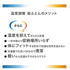 温度調節掛け布団　シングルサイズの画像