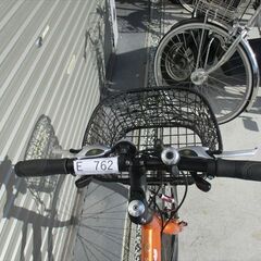 E762★27800円★整備済み クロスバイク中古自転車 【ブリヂストン　ABIOS　オレンジ　26インチ42㎝】の画像