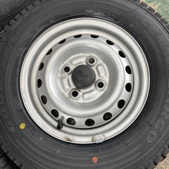 １４５／１２ー6PR スタッドレスタイヤ＆ホイール４本セット　ハイゼット　ハイゼットトラックの画像