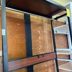 ジャングルジャングル貝塚店　衣類ラック　ワードローブ  ハンガーラック　衣類ラック　木目　黒　中古　リユース　貝塚市　二色浜の画像