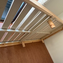 【無料】シングルベッドフレーム＋マットレスセットの画像