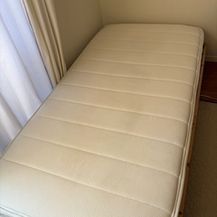 【無料】シングルベッドフレーム＋マットレスセットの画像