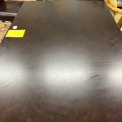 ジャングルジャングル貝塚店　昇降テーブル　ダイニングテーブル　ペダル操作　茶色　シギヤマ家具　中古　リユース　貝塚市　二色浜の画像