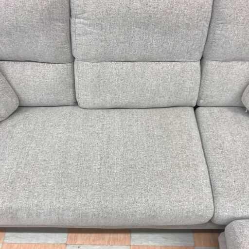 ＼家具＊家電のお店／【ｼﾞｬﾝｸﾞﾙｼﾞｬﾝｸﾞﾙ石川金沢店】ソファー2人用 ライトブラウン     W(幅)192×D(奥行き)82×H(高さ)55cm