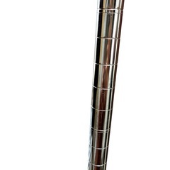 3段シェルフ　ハンガーラック　ポール2本　の画像