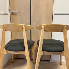IKEAダイニングチェア２脚の画像