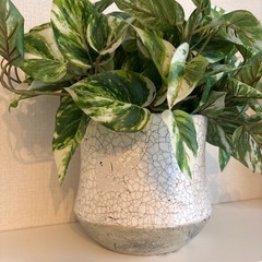 植木鉢付きはっぱ🌿フェイクグリーンの画像