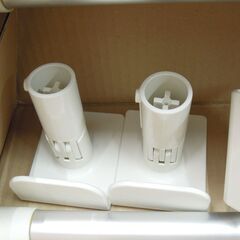 ディノスで購入 アコーディオン式スムーズ伸縮物干し 奥行きスムーズ伸縮物干し 2本竿型　3692/3859　洗濯物干し　室内干し　本体アルミ製の画像