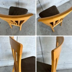 ꧁ 昭和レトロ喫茶ポスター風 ꧂イタリア製　レトロ　ダイニングチェア　の画像