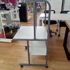 ★ジモティ割あり★  PCデスク グレー H122×D61×W65 クリーニング済み TK7816の画像