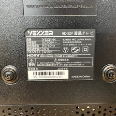 【極美品・フィルム付】VEZZER 32V型 液晶テレビ HD-32V 2025年製 HKC JAPAN の画像