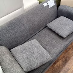 ★リユースのサカイ水戸店★  ２人掛けソファー グレー H54×D81～95×W140 クリーニング済み MT6847の画像