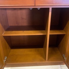 ※ 食器棚　アスリートC カップボード　チェリーブラウンの画像