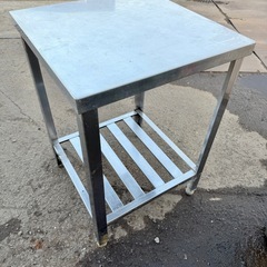 作業台　ワークテーブル　調理台　55×55 高さ80　の画像