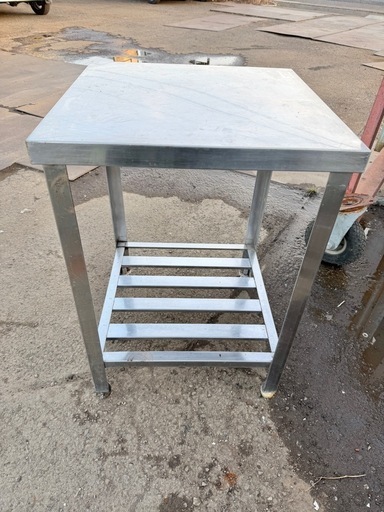 作業台　ワークテーブル　調理台　55×55 高さ80　