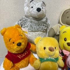 くまのプーさん　ぬいぐるみセットの画像