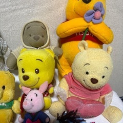くまのプーさん　ぬいぐるみセットの画像