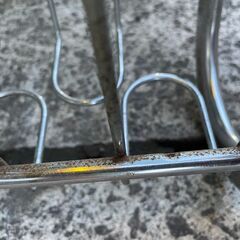 【リユースショップスパークル】ガラステーブル　No.198　センターテーブル　ローテーブル　メタル　配送設置可能♪の画像