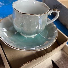 古いティーセットの画像