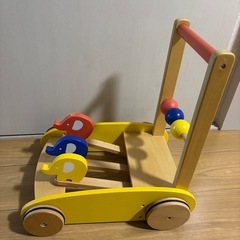 トイザらス　手押し車　カタカタ　木製の画像