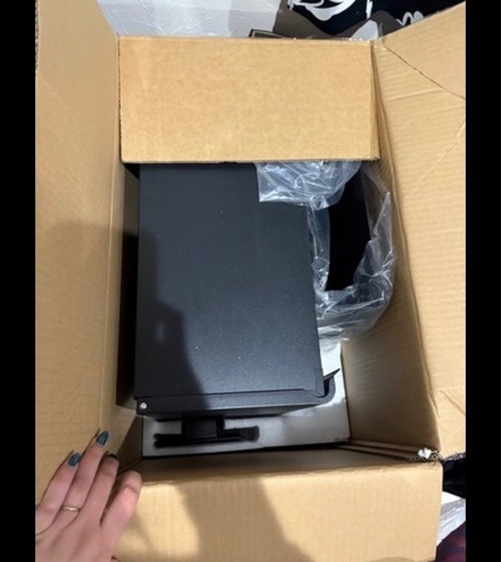 【新品・定価1.2万】山善 スタンドポスト 郵便受け 木目調 設置簡単！