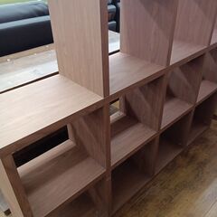 ★リユースのサカイ水戸店★  オープンラック ブラウン H155.5×D29.5×W155.5 クリーニング済み MT6852の画像