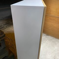 【リユースショップスパークル】靴箱　No.200　玄関収納　シューズボックス　ナチュラル/ホワイト　靴棚　シューズラック　配送設置可能♪の画像