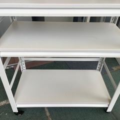 【リサイクルサービス八光】幅80㎝　5段スチールラック　キャスター付きの画像