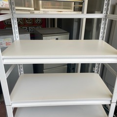 【リサイクルサービス八光】幅80㎝　5段スチールラック　キャスター付きの画像