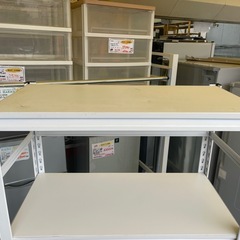 【リサイクルサービス八光】幅80㎝　5段スチールラック　キャスター付きの画像