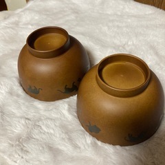 【中古品】ねこ　汁椀　お汁茶碗の画像