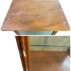 NO.2667【引取り限定】飾り棚 キュリオケース ガラス扉  5段 収納 家具 中古の画像