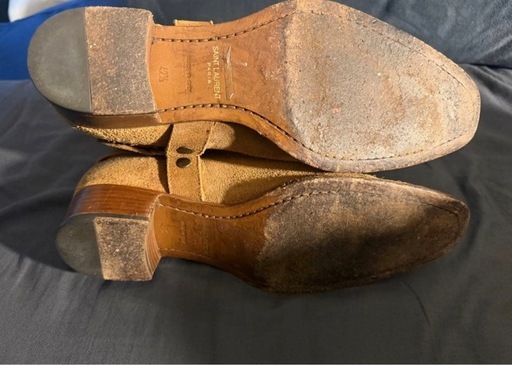 SAINT LAURENT リングブーツ スエード 42.1/2 SAINT LAURENT PARIS