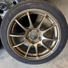 ①ヨコハマ アドバンレーシング RZ2 レーシングブロンズ 16インチ 5H114.3 7J+45 4本setシビックEK9の画像