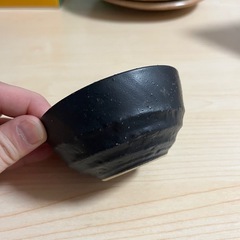 お皿、小鉢、黒色、4つの画像