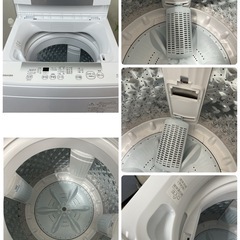 R305 ☀️ 2024年製の高年式♪ TOSHIBA 洗濯機（洗濯4.5㎏) AW-45GA2 ⭐ 動作確認済 ⭐ クリーニング済の画像