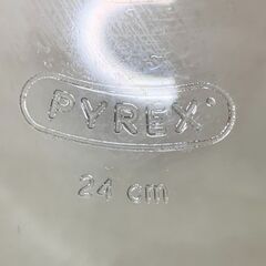 Pyrex パイレックス 鍋蓋 24cm フライパン蓋 ガラス 未使用保管品の画像